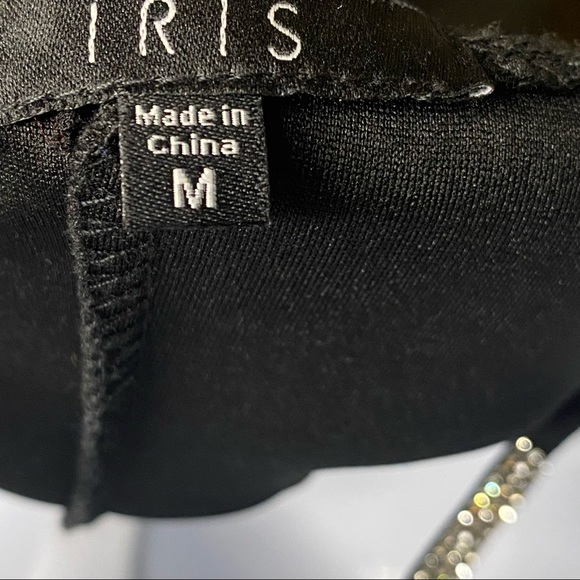 ✨SOLD✨ 🎉3 for $15🎉 Black Dress With Diamond Straps - Picture 5 of 5